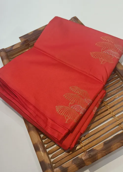 Borderless Orange Soft Silk